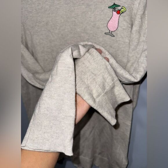 J.Crew Teddie Sweater Womens Size Small Oatmeal Cocktail Daiquiri EUC - Picture 4 of 7